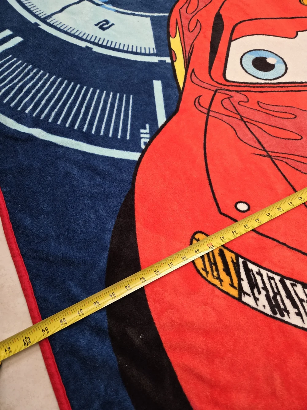 Disney Pixar Cars Lightning McQueen Throw Blanket 86 X 59